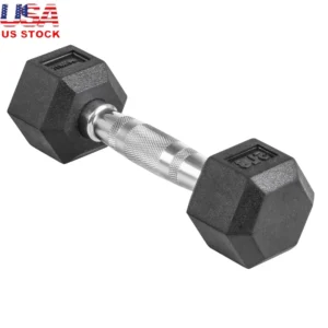 5lb Hex Rubber Dumbbell