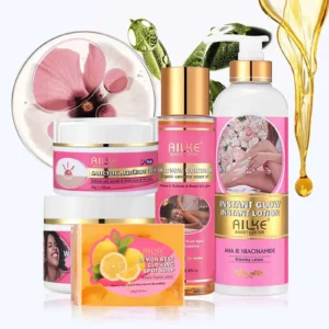 AILKE Women Skin Glowing Body Lotion Set